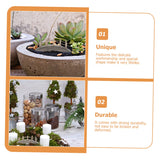 Yardenfun 2pcs Mini Wooden Arch Bridge Artificial Arch Bridge Wooden Bridge for Micro Bonsai Ornament Fence Garden Bridges for Outdoors 4ft Natures Garden Container Micro Scene Miniature Yardenfun