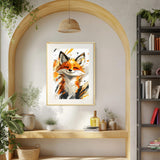 MEIYUDA Fox Paint by Numbers Kit, Cute Animal Paint by Numbers for Adults Beginners, DIY Acrylic Oil Painting by Number on Canvas for Gift Home Wall Decor 12x16in MEIYUDA