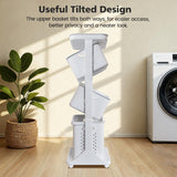 BAOKALER Rolling Laundry Hamper Cart with Wheels, 3 Tier White Laundry Baskets, Clothes Hamper with Portable Storage Baskets for Kitchens, Bathrooms, Bedrooms, Classrooms, Laundry Rooms(75L) BAOKALER