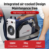 WTTTOOLS Laser Welding Machine 1200 W (0.874mW) 2-in-1 Air Cooled Laser Welder Portable Welder 220V Handheld Fiber Welder Gun Class 2 with Auto Wire Feeder for Metal Stainless Steel Aluminum Copper WTTTOOLS