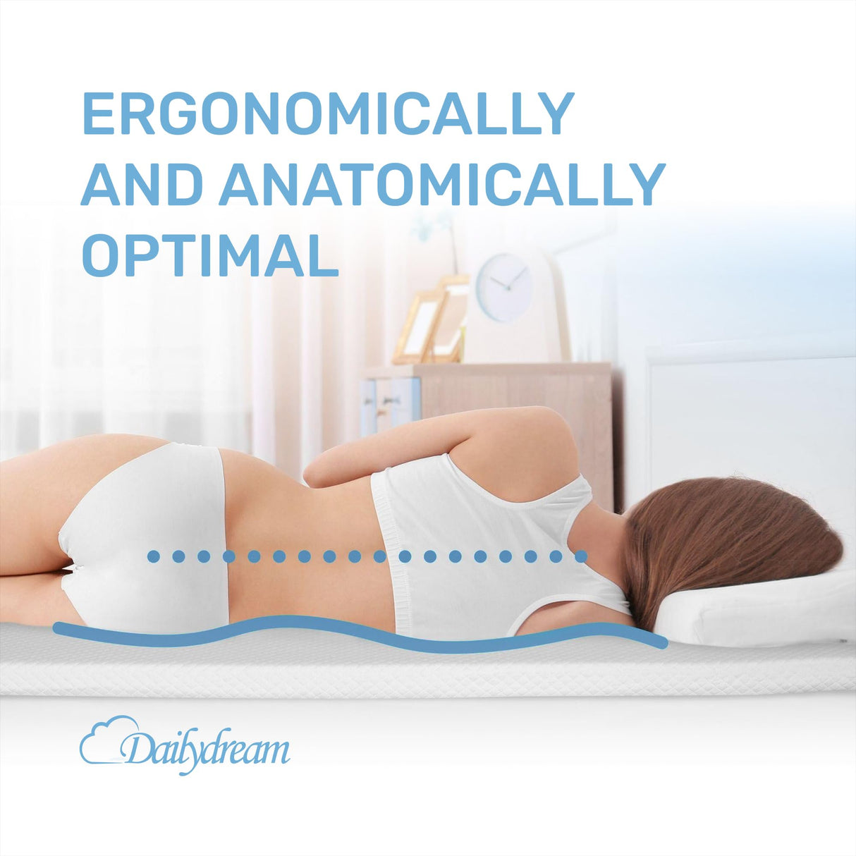 Dailydream viscoelastic Mattress Topper with Memory Foam, Edition Standard (Full, Model L - 220 up to 264 lbs) Dailydream