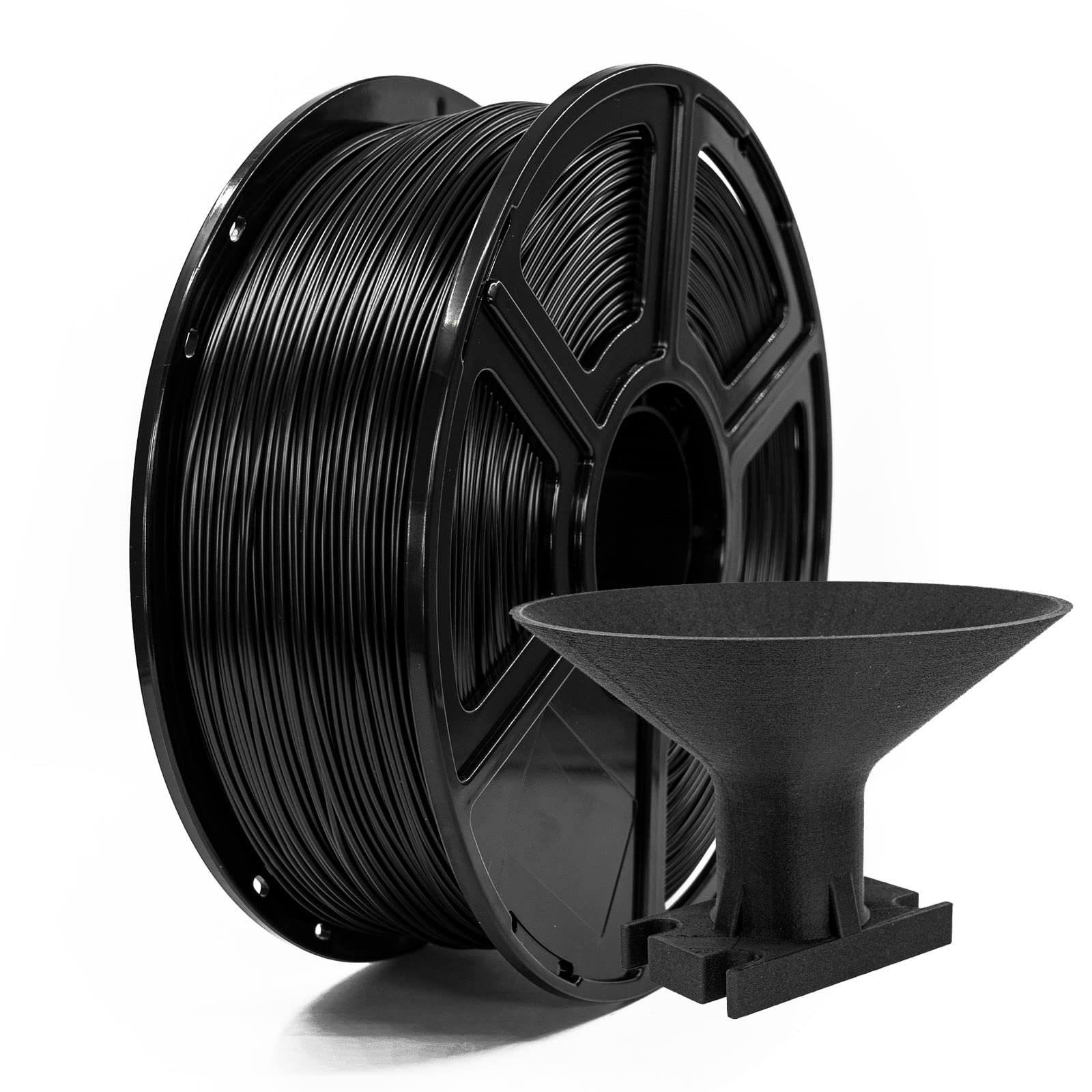 FLASHFORGE ASA Filament 1.75mm Balck, 3D Printer Filament 1kg (2.2lbs) Spool, Dimensional Accuracy +/- 0.02mm, Durable, High UV-Resistant, Perfect for Printing Outdoor Functional Parts - WoodArtSupply