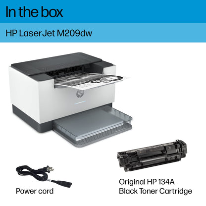 HP LaserJet M209dw Wireless Printer, Print, Fast speeds, Easy setup, Mobile printing,Best-for-small teams