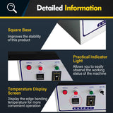 Cbhfmljd Portable Edge Bander Machine Double Side Gluing Wood Banding Machine 1200W 110V Automatic Protection System, Works With Straight And Arc Edges, Used In Cabinets, Wardrobes, Wooden Doors Cbhfmljd