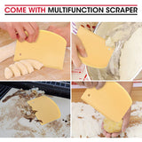 Unicook Round Pizza Stone 12 Inch, Baking Stone for Oven and Grill, Cordierite Cooking Oven Stone, Thermal Shock Resistant Pizza Pan for Pizza, Bread, Including Dough Scraper Unicook