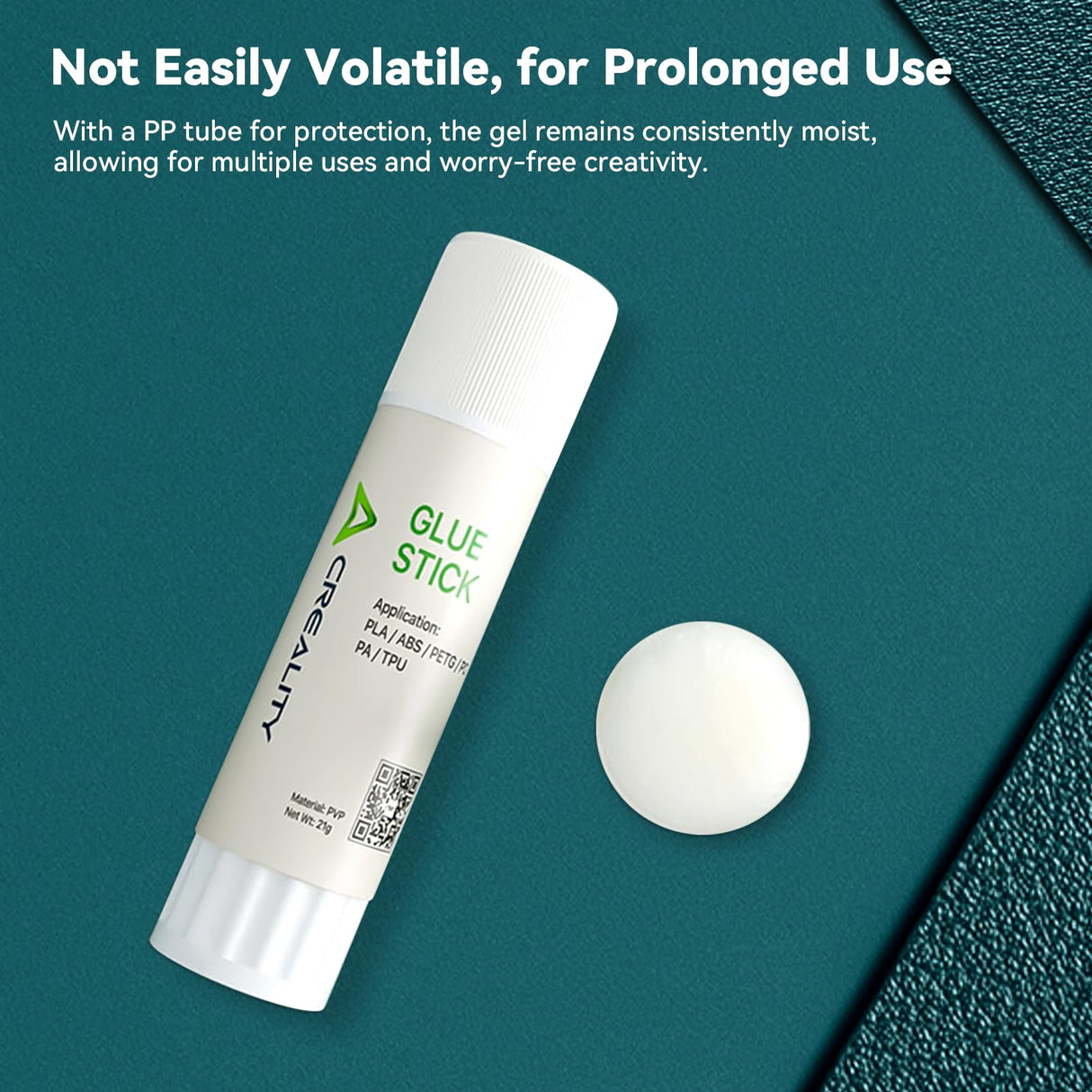 Creality 3D Printer Glue Stick for Print Bed, PVC Sollid Bed Adhesive,Strong Adhesion Reduces Warping for Printing PLA,ABS,PETG,PC,PA,TPU on Various Build Plate,Glass,PEI,PEO,PET, etc. 21g x 4 Pack ENOMAKER