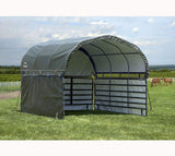 ShelterLogic 12’x12’ Equine, Livestock and Agricultural Corral Shelter Enclosure Kit (Corral Panels and Corral Shelter Not Included) ShelterLogic