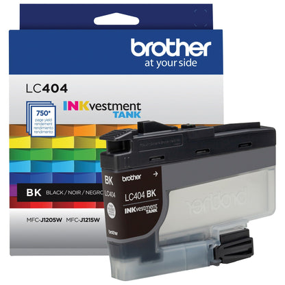 Brother Genuine LC404BKYield Black INKvestment Tank Ink Cartridge Page Yield -750