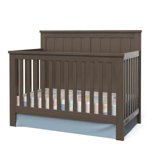 Child Craft Calder 4-in-1 Convertible Crib, Baby Crib Converts to Day Bed, Toddler Bed and Full Size Bed, 3 Adjustable Mattress Positions, Non-Toxic, Baby Safe Finish (Brushed Truffle)