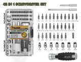 ROLLINGDOG Ratcheting Screwdriver Set - 42Pcs,Non Magnetic,Smooth Ratcheting Action,Ideal for Electronics,Home Maintenance,Office,Bike.Durable Versatile Tool Kit ROLLINGDOG