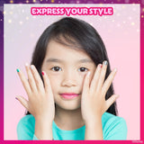 Townley Girl Disney Princess Belle 18 Piece Water-Based Nail Polish Set, Quick Dry and Peels-Off, Nail Paint Set for Girls, Perfect for Parties, Sleepovers and Makeovers, Ages 3 Townley Girl