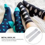 EXCEART Sublimation Printing Socks 2pcs Sublimation Crew Sock Metal Straight Sock Jigs Crew Sock Heat Press Transfer Dye Sublimation Jigs for Sublimation Sock Insert Socks DIY Sock EXCEART