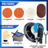 KUIMIT 6 Inches Air Random Orbital Sander, Pneumatic Palm Car Sanders For Wood Polisher Metal,And Auto Body Work, Da Sanders, Dual-action Sander KUIMIT