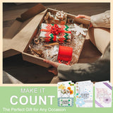 WEBEEDY 25 Sets DIY Greeting Card Making Supplies Daisy Theme Card Making Kit 3 Styles Blank Cards and Envelopes Stickers with Stamp Set for Birthday Wedding Congratulation Thanksgiving Mother's Day WEBEEDY