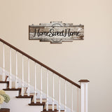 Jetec Home Sweet Home Sign, Rustic Wood , Large Farmhouse Home Plaque Wall Hanging Wooden Sign for Bedroom, Living Room, Wall, Wedding Decor (Gray) Jetec