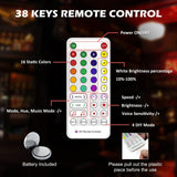 VONCI LED Lighted Liquor Bottle Display Shelf,16-Inch 2-Step Illuminated Bottle Display Shelf Bar Shelves for Liquor Bottles with Remote and App Control for Home Commercial Bar Party Accessories VONCI