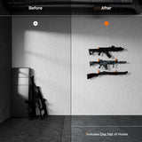 Hold Up Displays Gun Wall Mount, AR Wall Mount, Rifle Wall Mount, Shotgun Holder, Bow Wall Hanger, Gun Hooks for Wall, Oak Hardwood Gun Display from Wisconsin - Made in USA Hold Up Displays