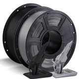 ANYCUBIC PLA Plus (PLA+) 3D Printer Filament 1.75mm Bundle, Dimensional Accuracy +/- 0.02mm, High Toughness, Print with Most FDM 3D Printers, 1KG Spool, 2kg, Grey + Black ANYCUBIC