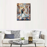 Couple Hug Each Other Artwork Beloved Newlyeds Paint by Number Kits 16 x 20 inch Canvas DIY Romantic Groom and Bride Oil Painting for Kids Adults Beginner with Brushes Home Decor Gift(Frameless） Tucocoo