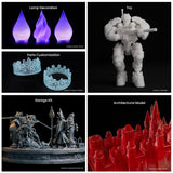 ELEGOO Standard 3D Printer Resin 405nm Photopolymer Resin LCD UV-Curing Resin for Mars Saturn Jupiter MSLA DLP LCD 3D Printing Translucent 2000g ELEGOO