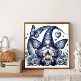 5D Gnome Diamond Art Kits for Adults, Full Round Drill Dot Flowers Diamond Painting Kits for Beginners Butterfly,DIY Gem Art and Crafts Paint by Diamonds Love Heart,Home Wall Decor 13.7X13.7Inch SJDIYSTORE