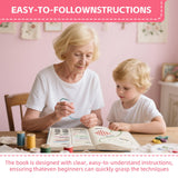 DIY Stitch Book with Tools Set, Embroidery Stitch Book, DIY Sewing Books, Embroidery Books of Stitches, Sewing Books for Beginners and Enthusiast, 106 Unique Embroidery Patterns Generic