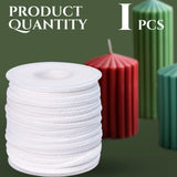 24 PLY Braided Candle Wick Spool White Woven Wicks Cord for Candle Making 200 Foot Lacing Roll for DIY Craft Cotton Cord YARRD