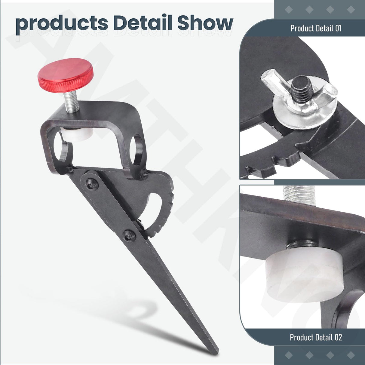 Vari-Grind Attachment, Woodturning Tool for Wolverine Grinding Jig Replace 2480, Enhanced Clamping Mechanism Holds Tools Firnly and Prevents Rolling. Works with Tools Up to 3/4"in Diameter AMTHKNO