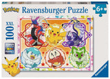 Ravensburger - 12001075 Children's Puzzle - 100 XXL Pieces - Pokémon Scarlet and Purple - Suitable for Children from 6 Years Puzzle - Thick and Durable Cardboard - Adventure - 12001075 Ravensburger
