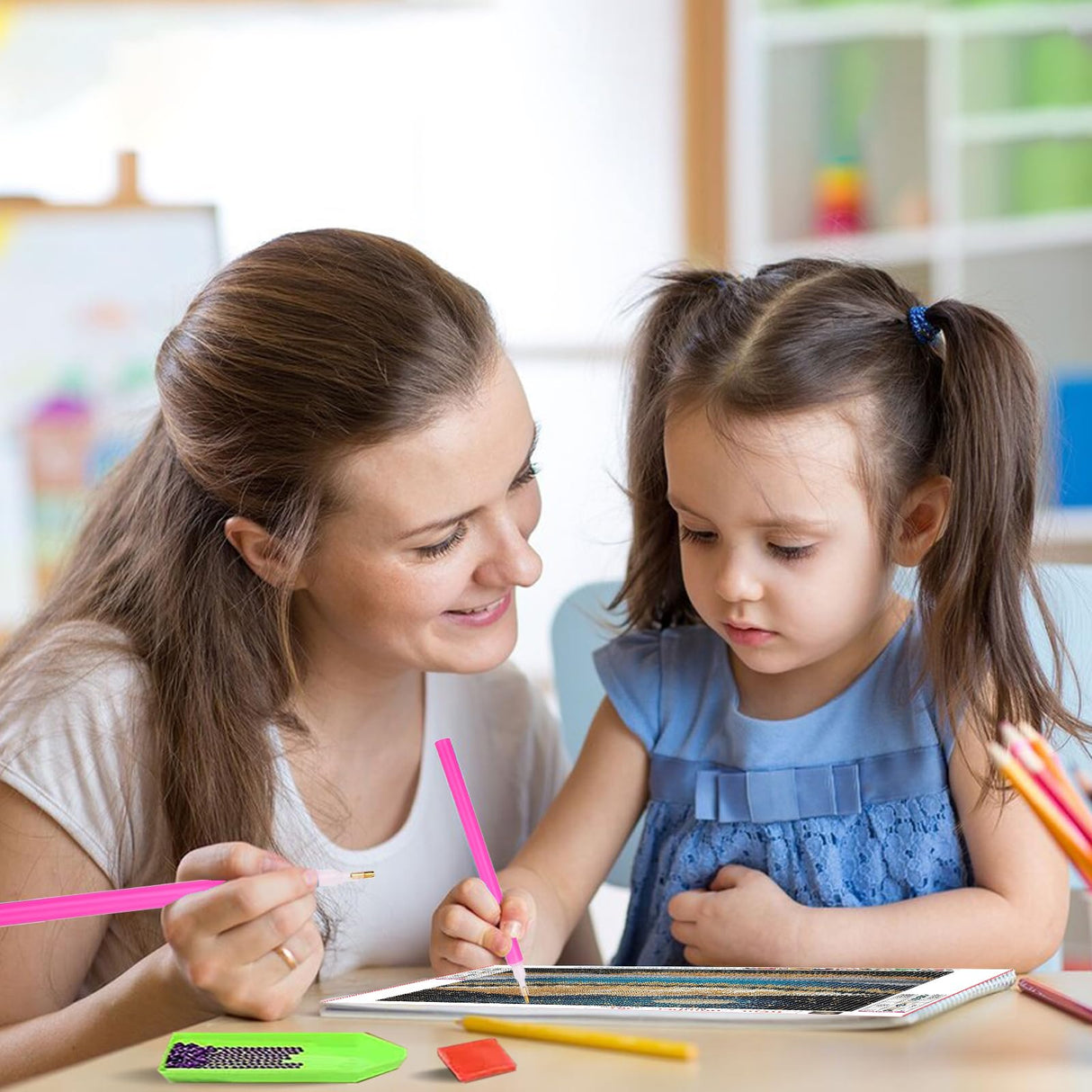 YUE ZHE Diamond Art Kits for Adults, DIY Mountain Diamond Art Kits Full Drill Diamond Painting Kit Abstract Scenery 5D Diamond Art Accessories for Beginner, Gem Art for Home Wall Decor (12 x 16in) YUE ZHE