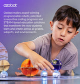 Ozobot Evo Entry Kit: Interactive Coding Robot, Kids Ages 5+, Includes Color Code Markers, Charging Cable, Zip Case, Access to 700+ STEM Lessons - Educators & Parents, No Coding Experience Required Ozobot