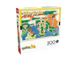 Buffalo Games - Pokemon- Johto Region - 500 Piece Jigsaw Puzzle for Adults -Challenging Puzzle Perfect for Game Nights - Finished Size is 21.25 x 15.00 Buffalo Games