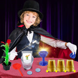 PATIFEED Kids Magic Kit, Magic Set with Instructions for Each Trick to Perform, Magic Toys for Kids Ages 6 7 8 9 10 11 12 Year Old PATIFEED