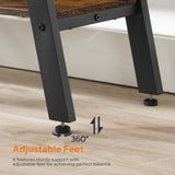 HOOBRO 2-Tier Shoe Bench with Storage, 31.5" L Shoe Rack Organizer, Industrial Entryway Bench with Seat, Easy Assembly, for Entrance, Hallway, Mudroom, Indoor, Rustic Brown and Black BF86HX01G1 HOOBRO