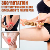 Wood Therapy Massage Tools,Wooden Massager Stick Roller Lymphatic Drainage Tool,Maderoterapia Kit Self Massage Roller Tool for Cellulite Reduction,Muscle Tension and Body Shaping,Contouring KintKita