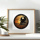 Wooden Puzzles for Adults, 200 Pieces Sun and Moon Uniquely Irregular Animal Shaped Wooden Jigsaw Puzzles, Creative Gift for Teenagers and Adults WHJSG