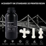Aceaddity ABS-Like Pro Printer Resin - 405nm UV-Curing Standard Photopolymer Resin with Hardness and Toughness for LCD/DLP/SLA 3D Printers, High Precision & Non-Brittle (Ivory Grey, 1kg) Aceaddity