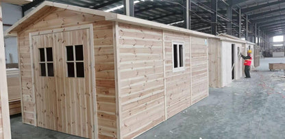 Portable Prefab Home, 10x20ft or 20x40ft, Expandable Plastic Construction, Windows and Doors Included, Mobile Living Space