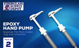 Epoxy Hand Pump – Dispenser Fits Most 1 Gallon Jugs and Containers. (Pack of 2) Fiberglass Supply Depot Inc.