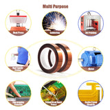 MEBMIK 2 Rolls 10mm x16m(52FT) Heat Tape High Temperature Heat Resistant Tape Heat Transfer Tape for Heat Sublimation Press Vinyl,No Residue MEBMIK