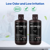 ELEGOO ABS-Like Resin Ultra, Fast UV Curing Photopolymer 3D Printer Resin, High Flexibility, High Hardness, High Precision for Saturn Mars MSLA SLA DLP 3D Printers, 1000G Grey ELEGOO