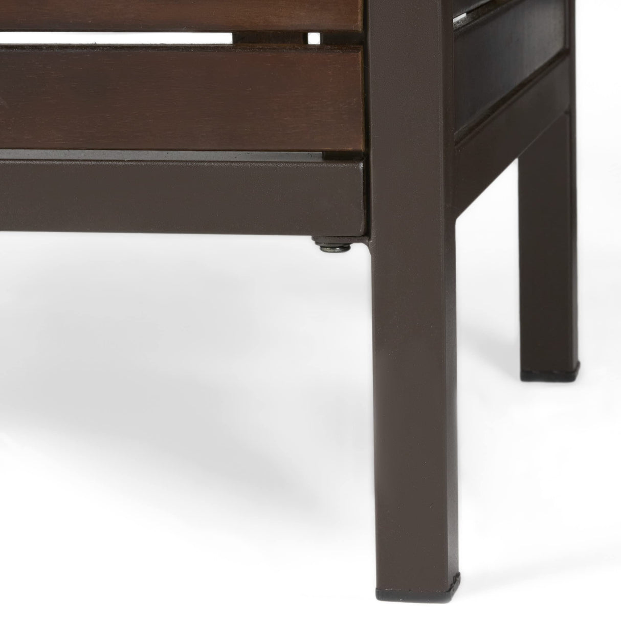 Christopher Knight Home Milos Acacia Bar Table, Dark Brown / Rustic Metal Christopher Knight Home