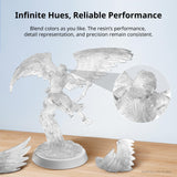 ANYCUBIC 3D Printer Resin, 405nm SLA UV-Curing Resin with High Precision and Quick Curing & Excellent Fluidity for LCD 3D Printing, DIY Color Mixing, Clear, 1KG ANYCUBIC