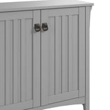 Bush Furniture Salinas Small Storage Cabinet with Doors and Shelves in Cape Cod Gray, 2 Door Accent Chest for Home Office, Living Room, Entryway Bush Business Furniture