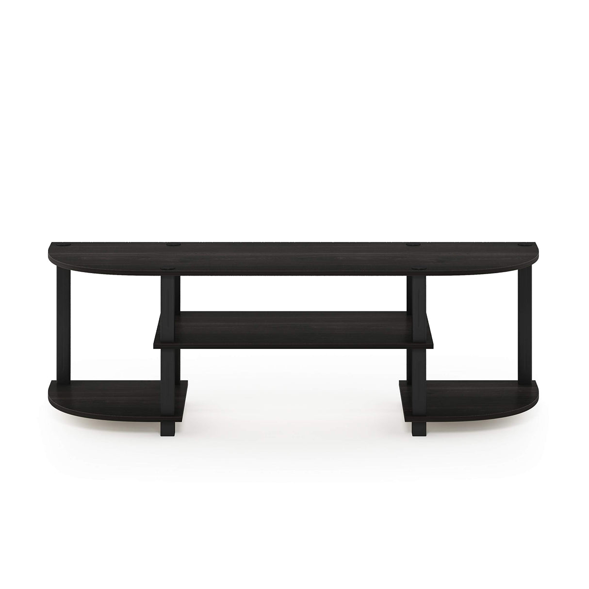 Furinno Turn-S-Tube Wide TV Entertainment Center, Espresso/Black Furinno
