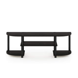 Furinno Turn-S-Tube Wide TV Entertainment Center, Espresso/Black Furinno
