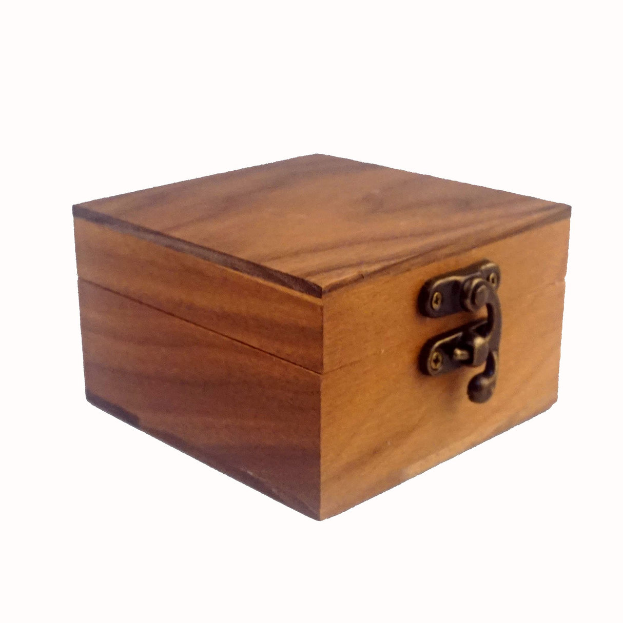 LONMAIX 2PCS/Pack Walnut Wood Box for Crafts, Jewelry Box and Watch Box Wooden Keepsake Box Gift (Walnut Box-2PCS/PACK) LONMAIX