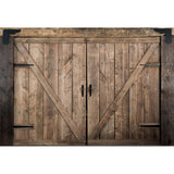 Baocicco 10x7ft Rustic Brown Barn Door Backdrops for Photoshoot Old Wooden Door Western Cowboy Farmhouse Photography Background Cowboy Birthday Baby Shower Wedding Ceremony Vinyl Video Background Baocicco