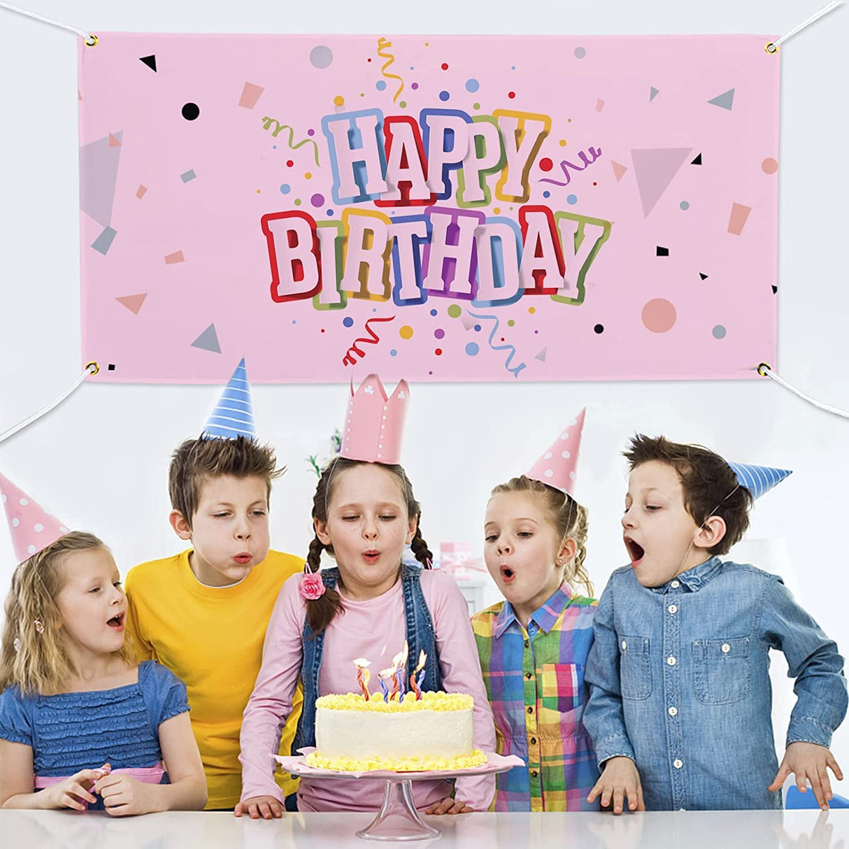 2 pack 2x4 ft Polyester Oxford Blank Banners, White Banner Signs with Hanging Ropes, DIY Sublimation Vinyl Blank Banners for Birthday Party Wedding Christmas Thanksgiving Indoor Outdoor Display Alphatool