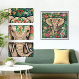 Anuver Diamond Painting Kits for Adults, Elephant 5D Special Shape Crystal Rhinestones Diamond Painting for Beginners, Diamond Art Kits for Home Wall Decoration, 12×12 Inch Anuver